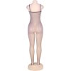 QUEEN fehérnemű – masnival díszített bodystocking S-L