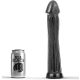 ALL BLACK - elegáns plug dildó 31 cm hosszú