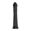 ALL BLACK - elegáns plug dildó 31 cm hosszú