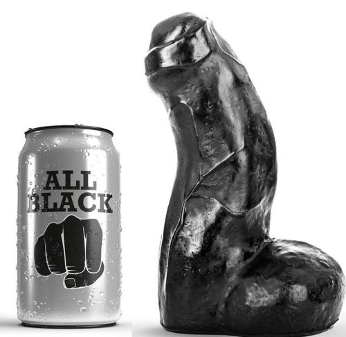 ALL BLACK - REALISZTIKUS DONG FEKETE 17 CM