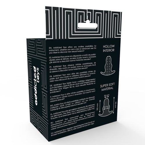 ADDICTED TOYS – áttetsző közepes anális tágító 11 cm