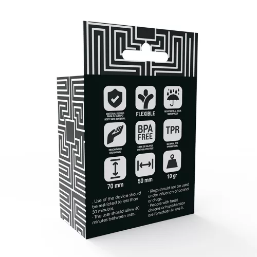 ADDICTED TOYS – Prémium fekete péniszgyűrű