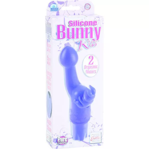 CalExotics Kiss – szilikon nyuszi vibrátor lila