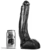 All Black – 29 cm ívelt dildó prémium élményhez
