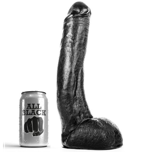All Black – 29 cm ívelt dildó prémium élményhez