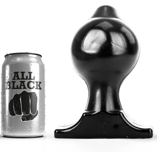 ALL BLACK - prémium anális dugó 17,5 cm hosszú