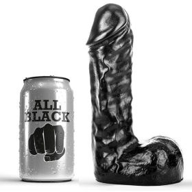 ALL BLACK - elegáns, 19 cm-es intim dildó