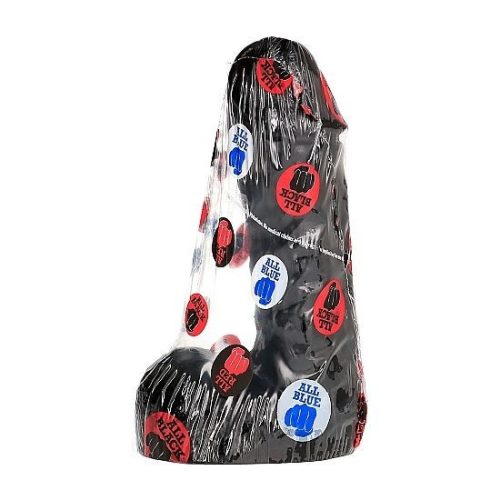 ALL BLACK - elegáns, 19 cm-es intim dildó