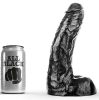 ALL BLACK – érzéki dildó 25,5 cm hosszan