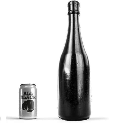 ALL BLACK - elegáns üveg 39,5 cm, prémium megjelenés
