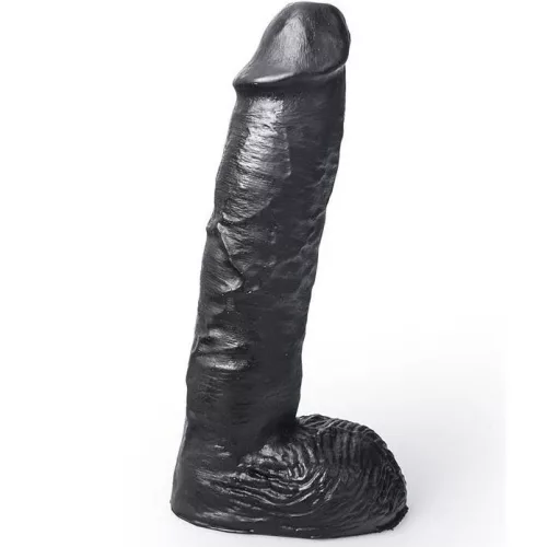 HUNG SYSTEM - élethű fekete dildó, 24 cm