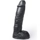 HUNG SYSTEM - élethű fekete dildó, 24 cm