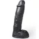 HUNG SYSTEM - élethű fekete dildó, 24 cm