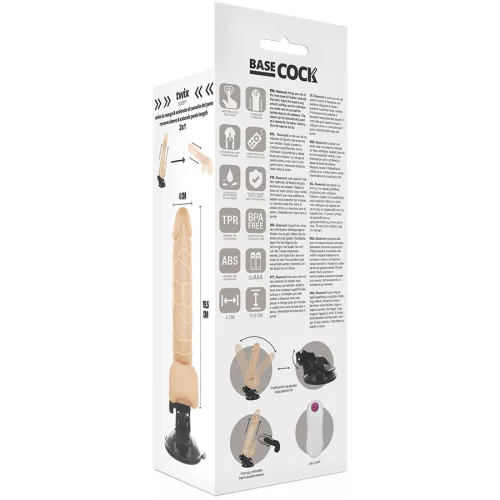 Basecock – élethű vibrátor távirányítóval 19,5 cm-ig