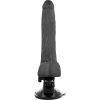 BASECOCK - REALISZTIKUS VIBRÁTOR TÁVIRÁNYÍTÓVAL FEKETE 19 CM