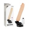 BASECOCK - VALÓSÁGHŰ VIBRÁTOR TÁVIRÁNYÍTÓVAL NATÚR 20 CM