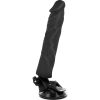 BASECOCK - REALISZTIKUS VIBRÁTOR TÁVIRÁNYÍTÓVAL FEKETE 21 CM