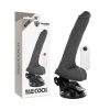 BASECOCK - VALÓSÁGHŰ, CSUKLÓS TÁVIRÁNYÍTÓS VIBRÁTOR FEKETE 18,5 CM