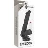 BASECOCK - REALISZTIKUS, CSUKLÓS TÁVIRÁNYÍTÓS VIBRÁTOR FEKETE 20 CM