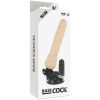 BASECOCK - VALÓSÁGHŰ VIBRÁTOR TÁVIRÁNYÍTÓVAL NATÚR 19,5 CM