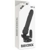 BASECOCK - REALISZTIKUS VIBRÁTOR TÁVIRÁNYÍTÓVAL FEKETE 19,5 CM