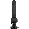 BASECOCK - REALISZTIKUS VIBRÁTOR TÁVIRÁNYÍTÓVAL FEKETE 18,5 CM