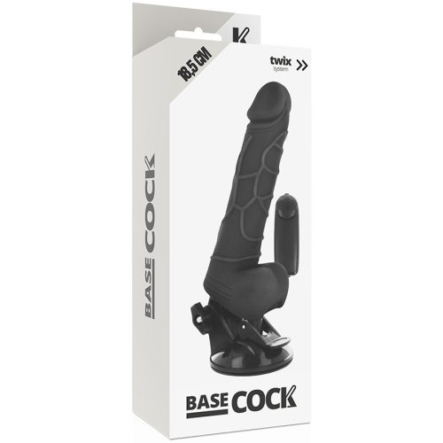 BASECOCK – valósághű vibrátor távirányítóval, 18,5 cm