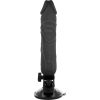 BASECOCK - REALISZTIKUS VIBRÁTOR TÁVIRÁNYÍTÓVAL FEKETE 20 CM