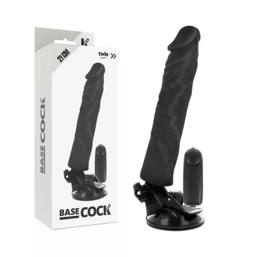 BASECOCK – valósághű vibrátor távirányítóval, 21 cm