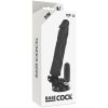 BASECOCK - REALISZTIKUS VIBRÁTOR TÁVIRÁNYÍTÓVAL FEKETE 21 CM