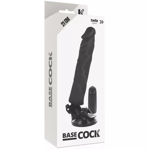BASECOCK – valósághű vibrátor távirányítóval, 21 cm