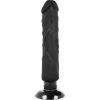 BASECOCK - REALISZTIKUS VIBRÁTOR 2-1 FEKETE 20 CM