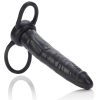 CALEXOTICS – dupla penetrációs prémium masszírozó fekete