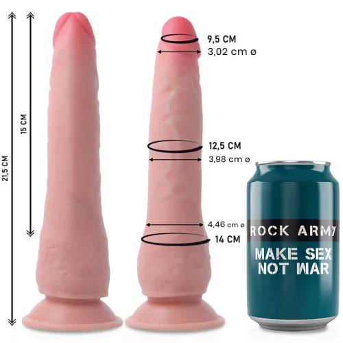 ROCKARMY – duál sűrűségű vibrátor 21,5 cm hosszú