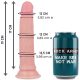 ROCKARMY – prémium, valósághű szilikon maszturbátor 19 cm