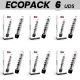ECOPACK 6 db - fényes Lenny vibrátor fekete