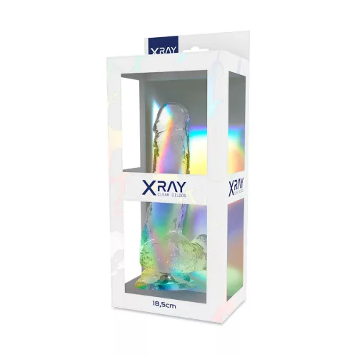 X RAY – átlátszó, rugalmas szexuális segédeszköz 18,5 cm