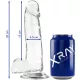 X RAY – átlátszó pénisz golyókkal, 20 cm hosszú