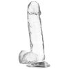 X RAY – átlátszó pénisz golyókkal, 20 cm hosszú