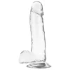 X RAY – átlátszó pénisz golyókkal, 20 cm hosszú