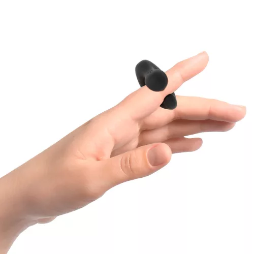 BLACK&SILVER – újratölthető szilikon csiklóizgató hüvely