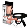 Harness Attraction - vibráló páros vibrátor 18 cm - 3,5 cm