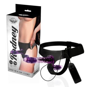   Harness Attraction Rodney – dupla penetráló vibrátor 18 cm