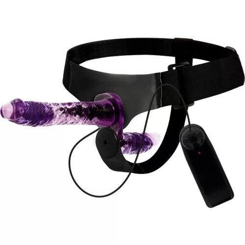 Harness Attraction Rodney – dupla penetráló vibrátor 18 cm