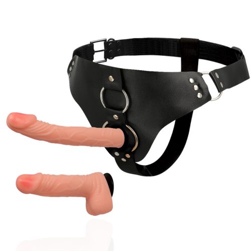 HARNESS ATTRACTION – prémium vibrátor 19,8 + 15 cm - O - 4 cm