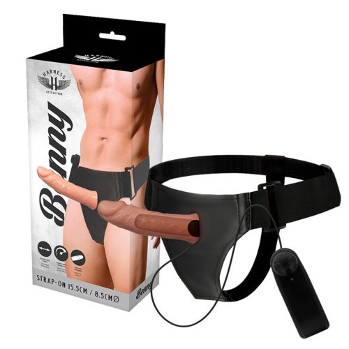 Harness Attraction - 15 cm-es vibráló péniszmaszk