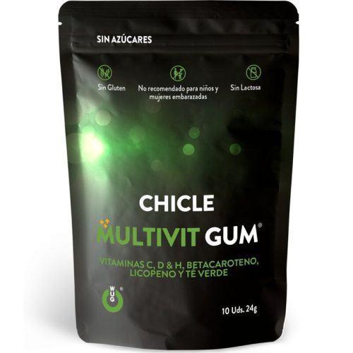 WUG RÁGÓGUMI - MULTIVITAMIN C, H, D VITAMIN, BÉTA-KAROTIN, LIKOPIN ÉS ZÖLD TEA 10 DB