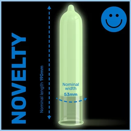 Pasante Glow in the Dark sötétben világító óvszer - 3 db
