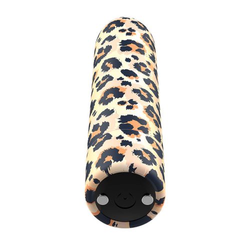 Custom Bullets - Leopard mágneses vibrátor 10 erősséggel
