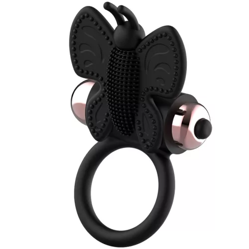Coquette Chic Desire – vibráló pillangó péniszgyűrű fekete/arany
